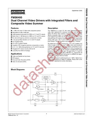 FMS6400CSX datasheet  